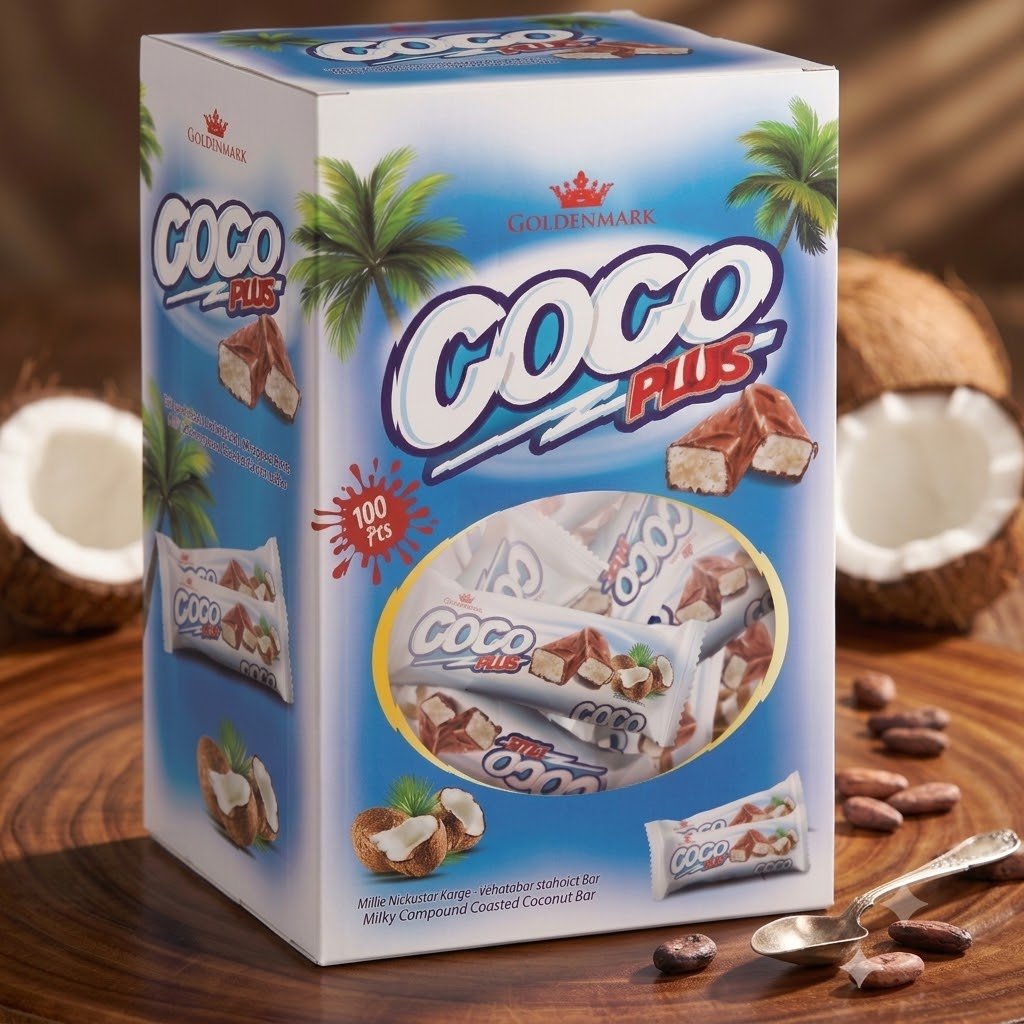 Rothe Goldenmark CocoPlus Chocolate Coated Coconut Bar