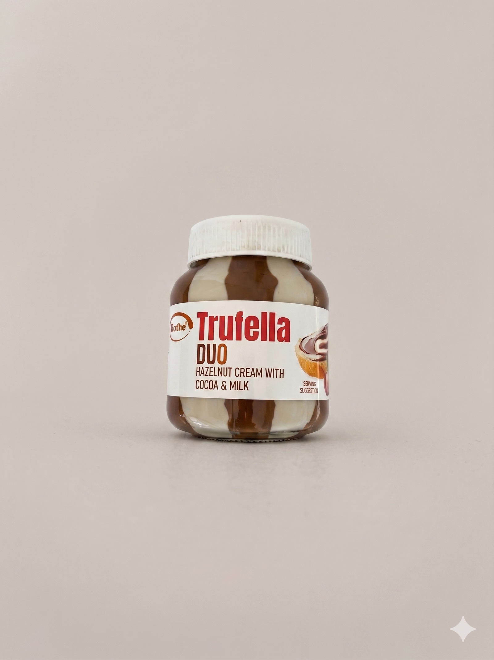 Rothe Trufella Duo Chocolate Spread with Hazelnut & Milky Cream