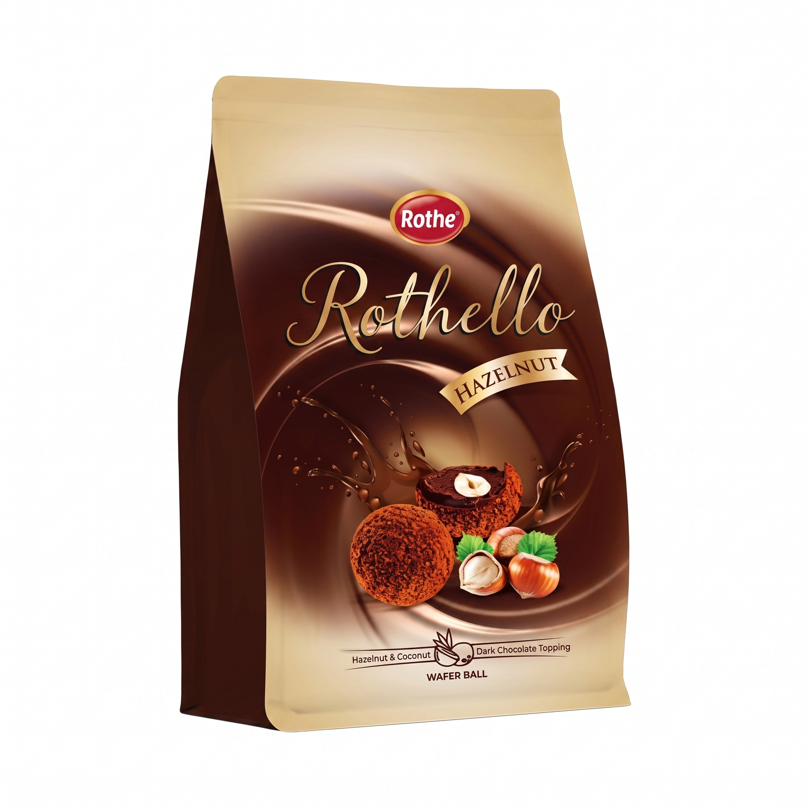 Rothello Hazelnut Almond Round Wafer