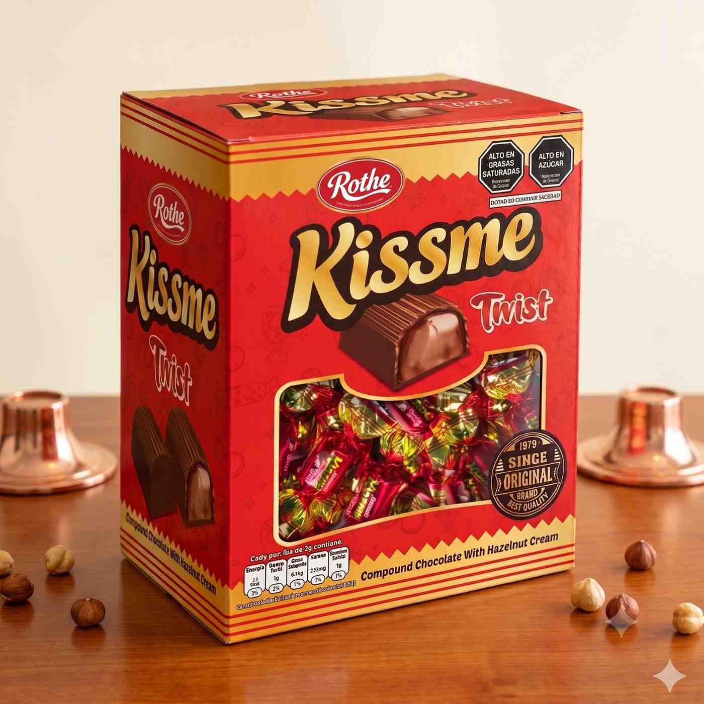 Rothe Kissme Double Twist Compound Chocolate