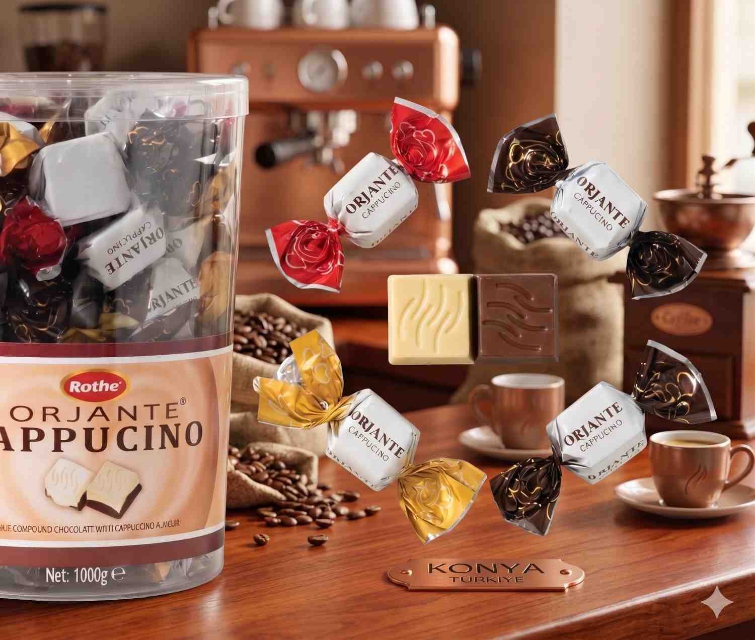 Rothe Orjante Cappuccino Double Twist Compound Chocolate