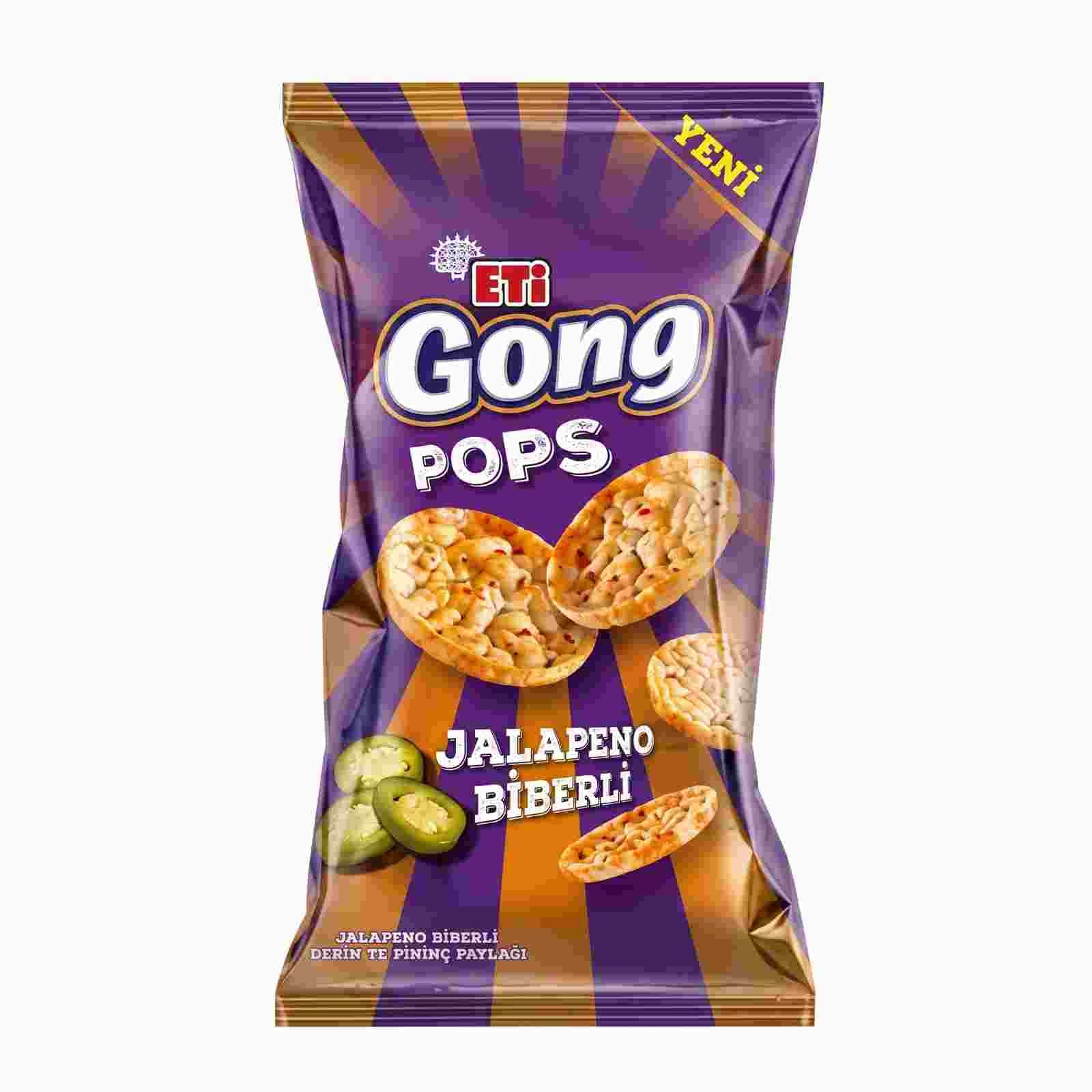 	ETİ Gong Pops Jalapeno Biberli 80 gr