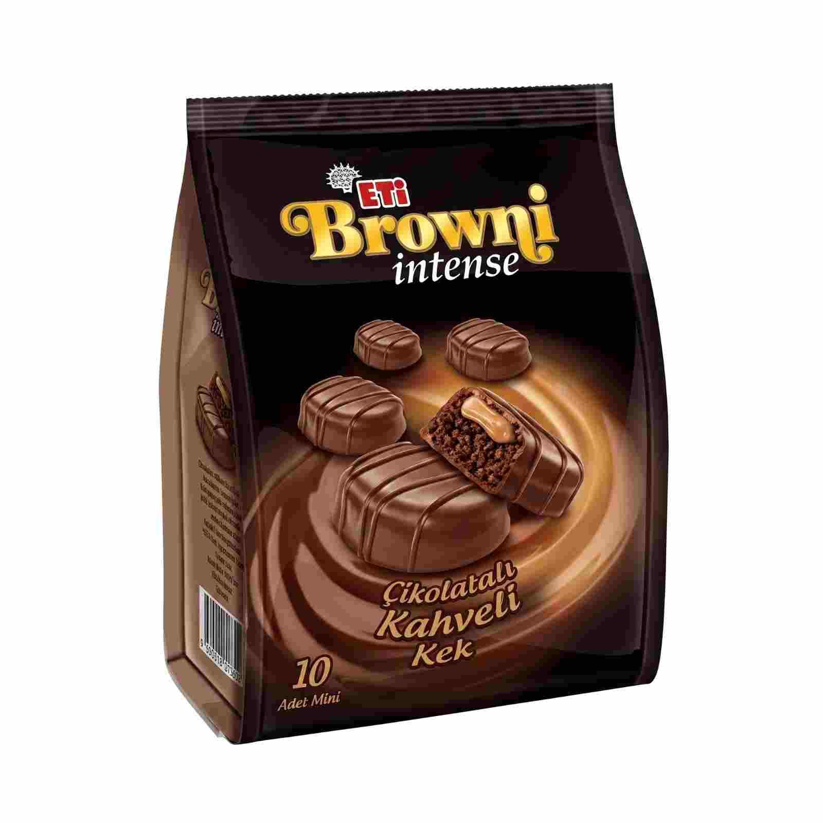 ETİ Browni Yoğun Çikolata Kaplamalı Krema Dolgulu Kek Poşeti 160 gr