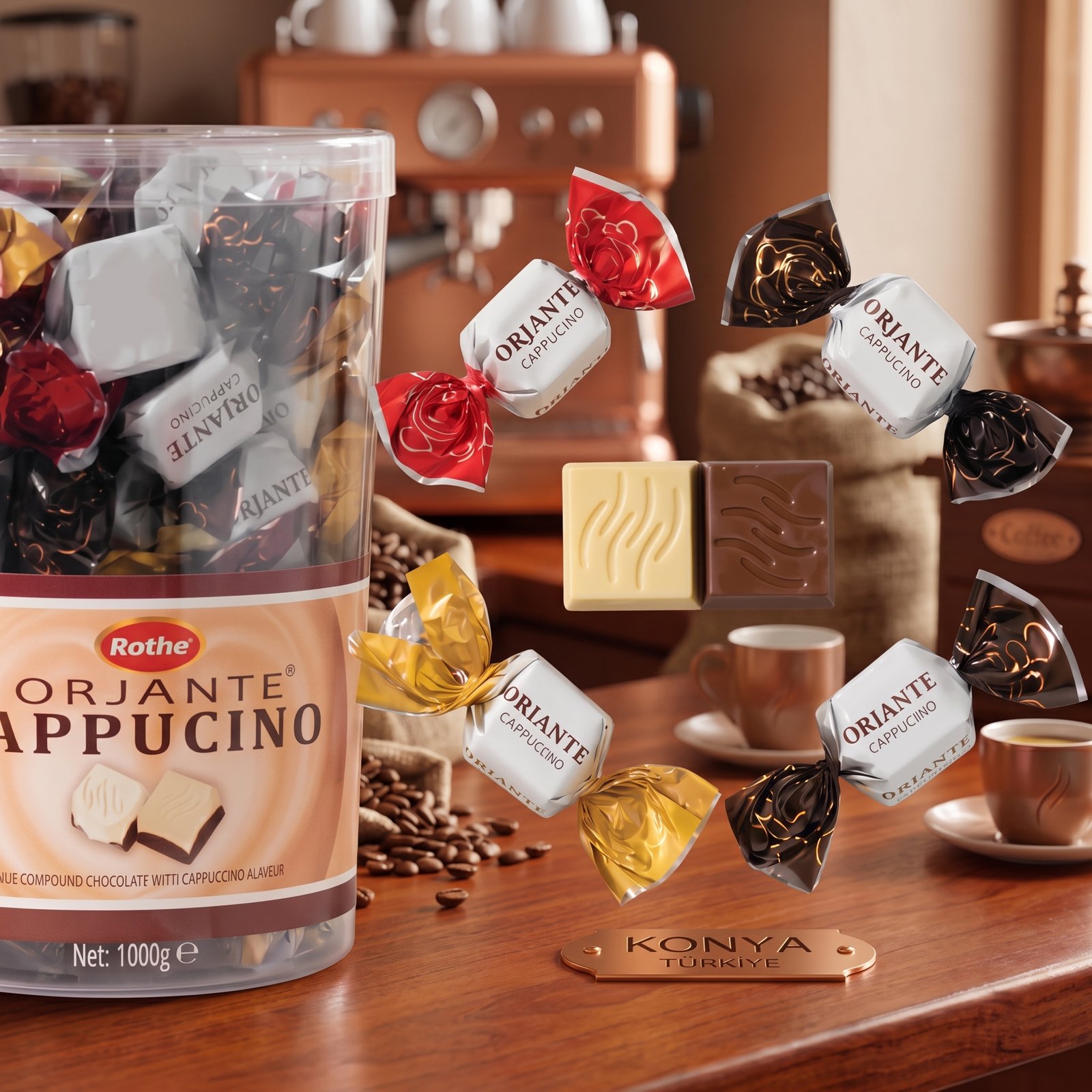 Rothe Orjante Cappuccino Double Twist Compound Chocolate — gallery 3